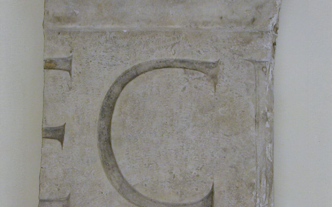 Fragment (“ECI”) of inscription of a chief magistrate